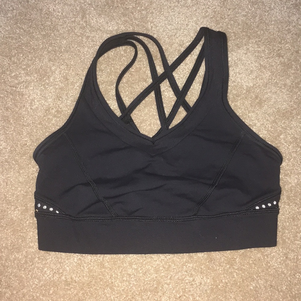 Size 4 Black Lululemom Sportz Bra